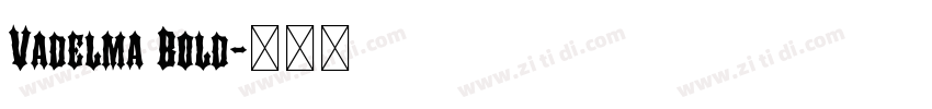 Vadelma Bold字体转换